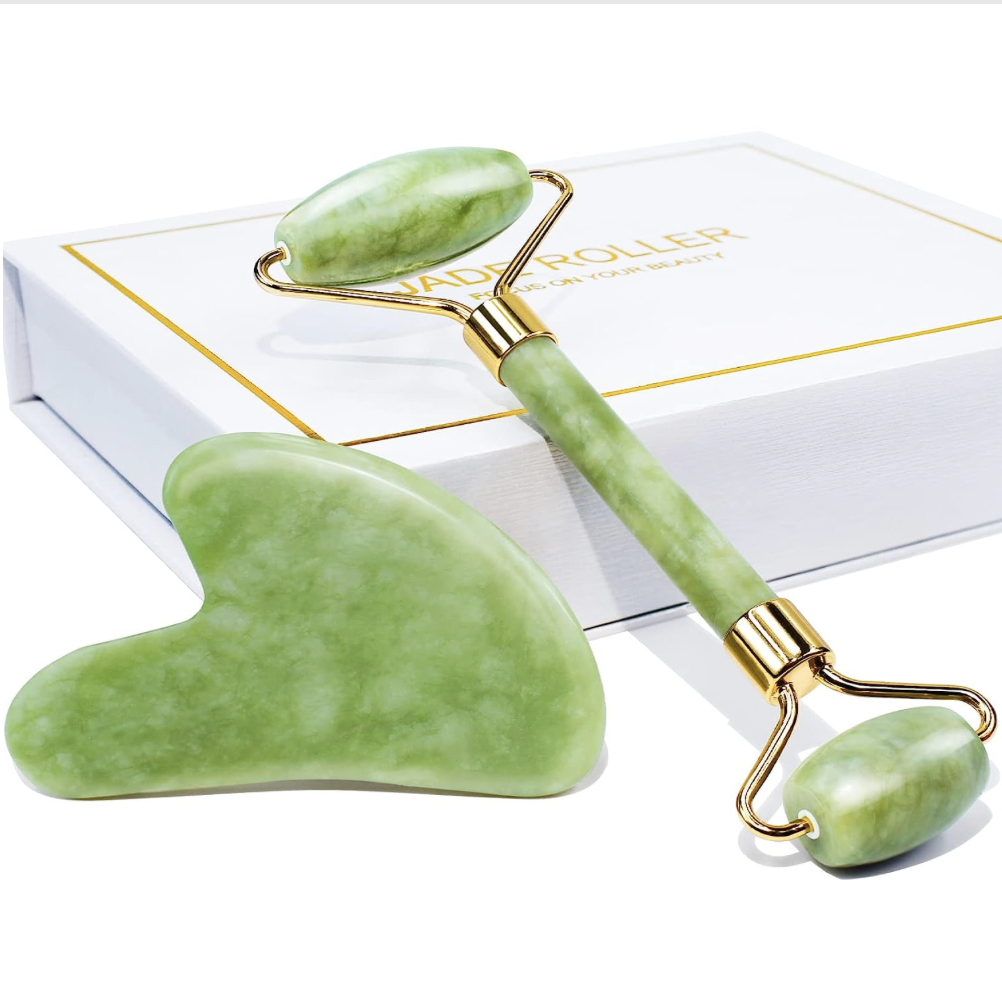 BAIMEI Jade roller & gua sha
One of the top 3 products on amazon